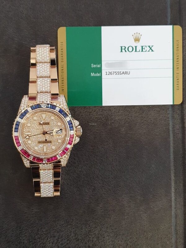 Rolex GMT-Master II Saru Diamonds Pave 