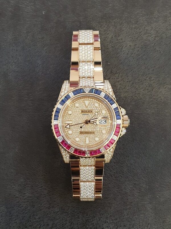 Rolex GMT-Master II Saru Diamonds Pave 